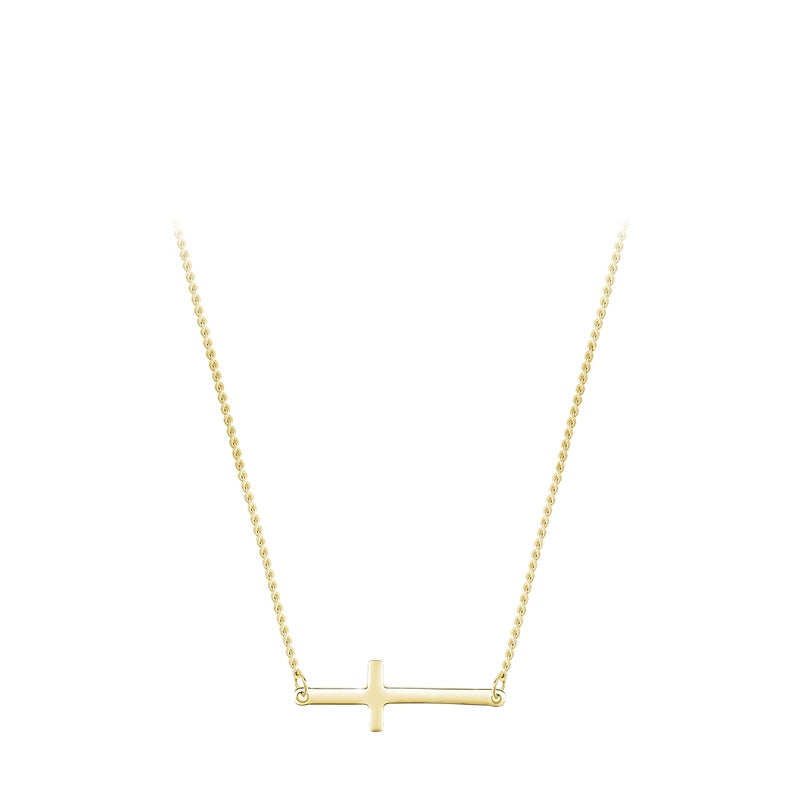 Everyday Genie Sterling Silver Cross Necklace for Women - Trendy European and American Instagram Chain Jewelry