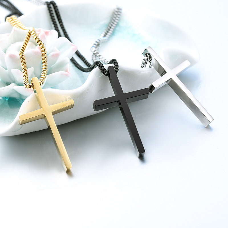 Stainless Steel Unisex Cross Pendant – Version Of The Titanium Steel Pendant Necklace