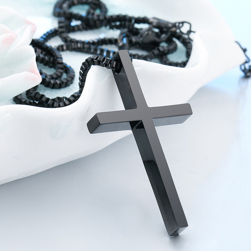 Stainless Steel Unisex Cross Pendant – Version Of The Titanium Steel Pendant Necklace