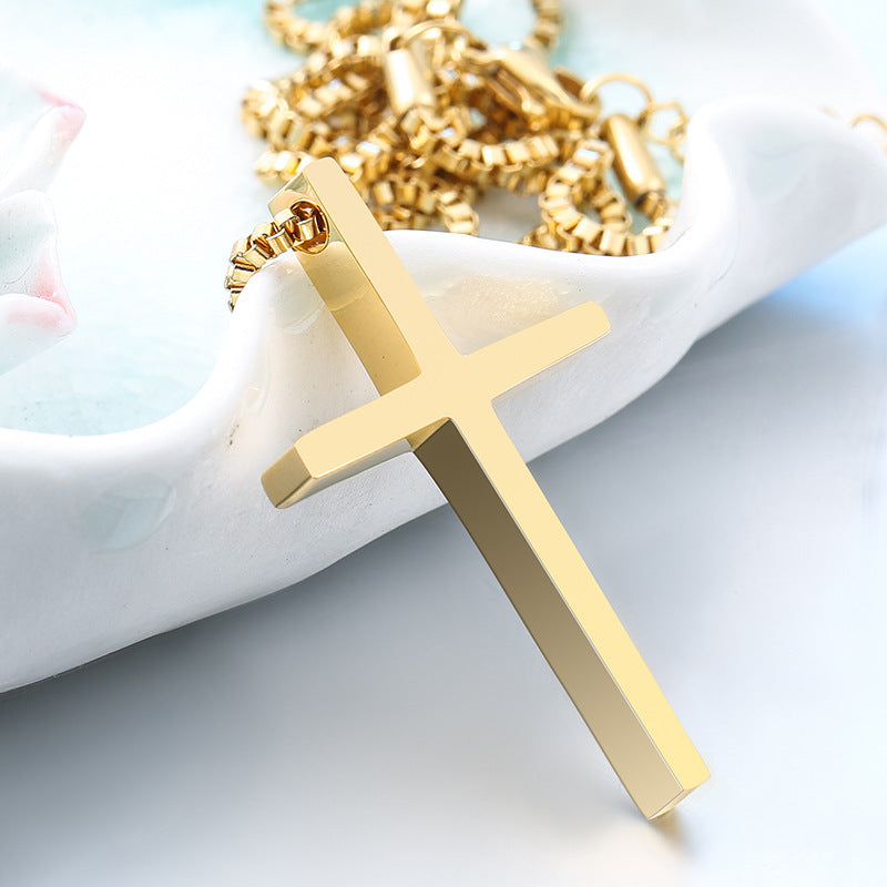 Stainless Steel Unisex Cross Pendant – Version Of The Titanium Steel Pendant Necklace
