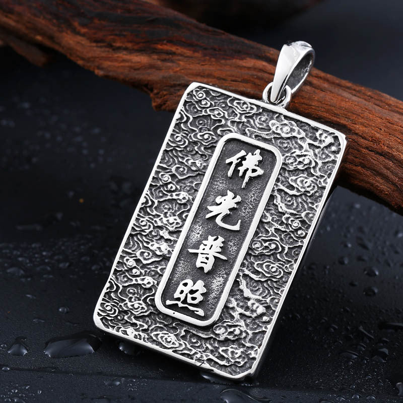 Ethnic Wholesale Jewelry, Titanium Steel Buddha Segamuni Pendant, Custom Men's Accessory