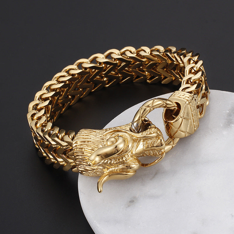 Keel Chain Men's Dragon Bracelet – Men's Dragon Head Bracelet