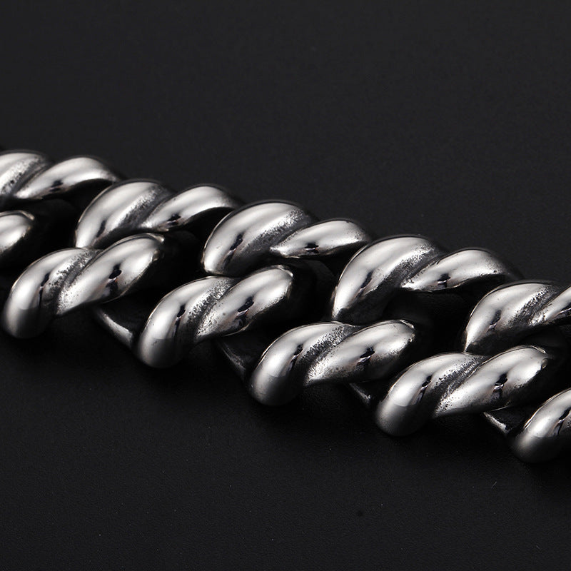 Stylish Personalized Titanium Steel Bracelets for Men - Trendy Stainless Steel Jewelry Collection