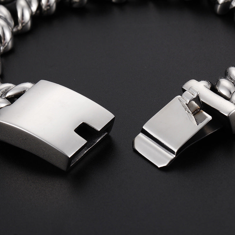 Stylish Personalized Titanium Steel Bracelets for Men - Trendy Stainless Steel Jewelry Collection