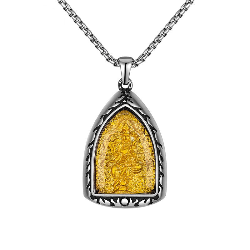 Steel Necklace – Elegant Chinese Zodiac Pendant