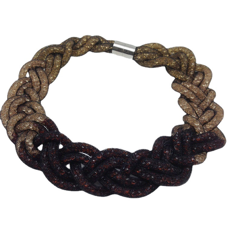 Vintage Crystal Short Women's Necklace from Savanna Rhythms Collection