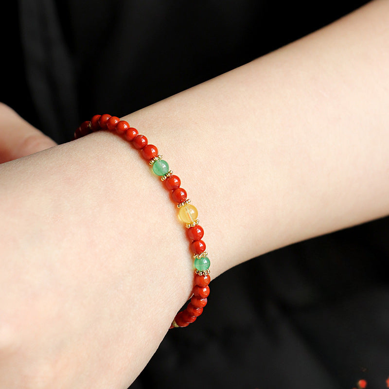 Planderful Fortune's Favor Bracelet – Exquisite Nanhong Agate Elegance