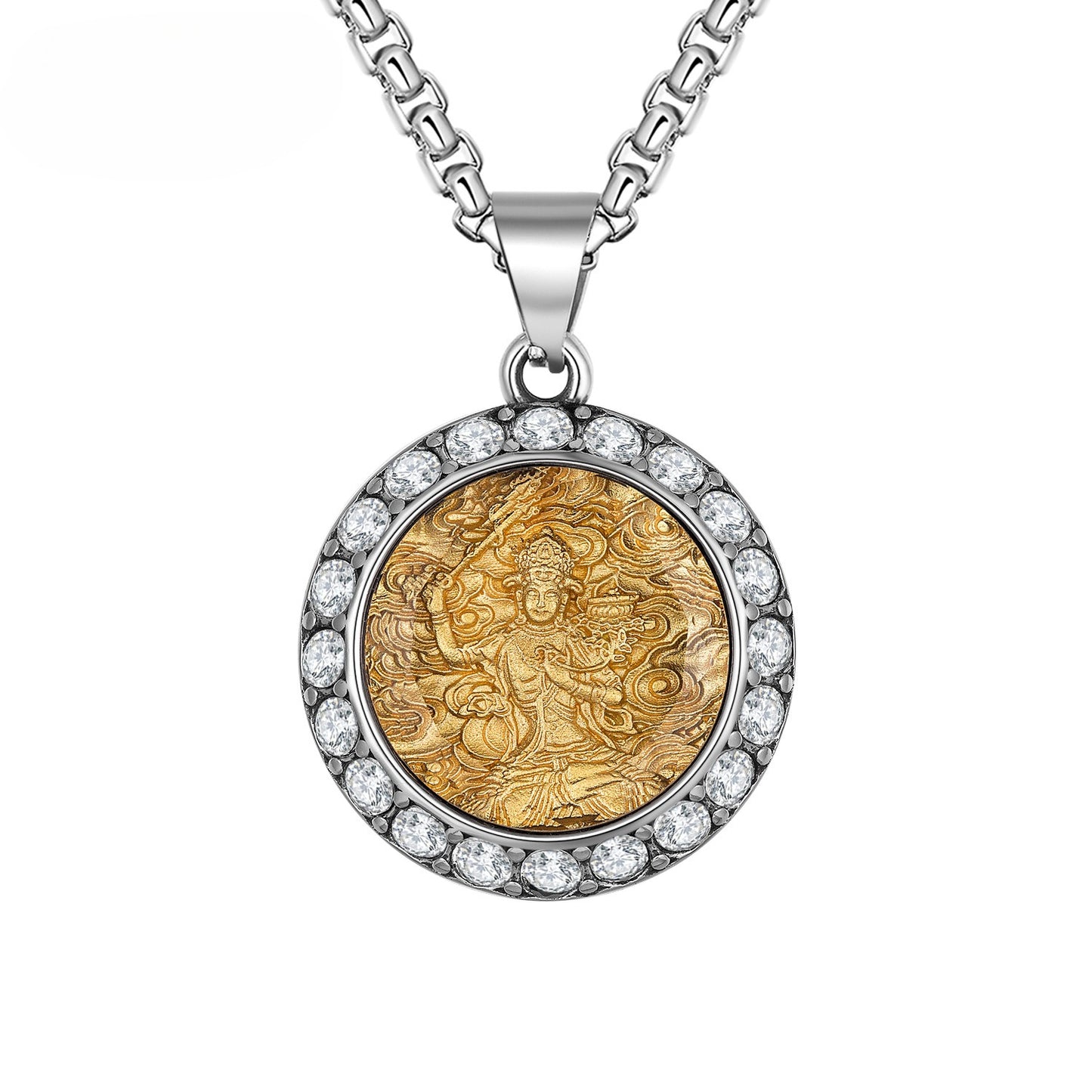 Zircon Necklace - Statement Buddha Zodiac Pendant For Patron Saints And Zodiac Charm By Planderful