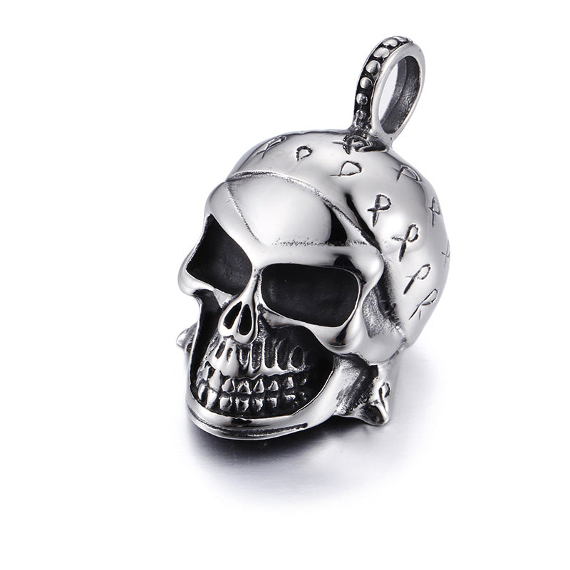 Personalized Retro Skull Pendant - Punk Titanium Steel Jewelry for Men and Women