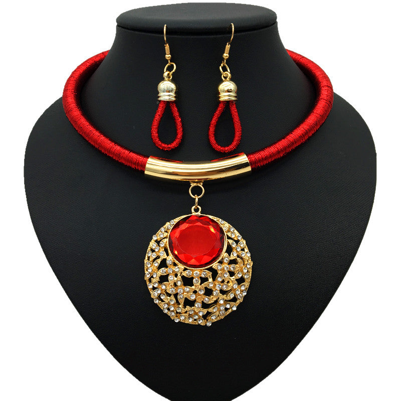 Savanna Rhythms Minimalist Gemstone Crystal Necklace Set