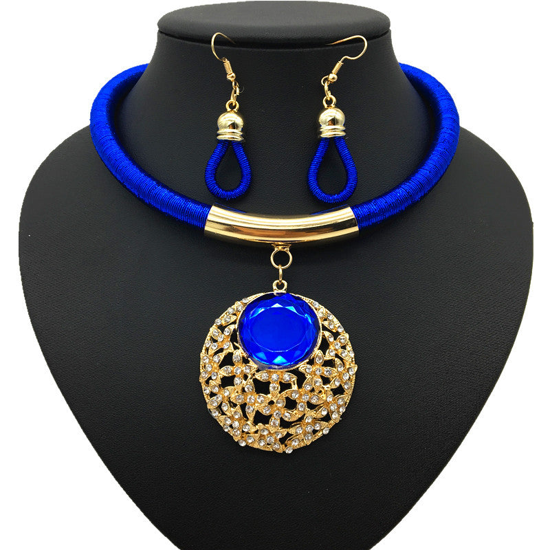 Savanna Rhythms Minimalist Gemstone Crystal Necklace Set