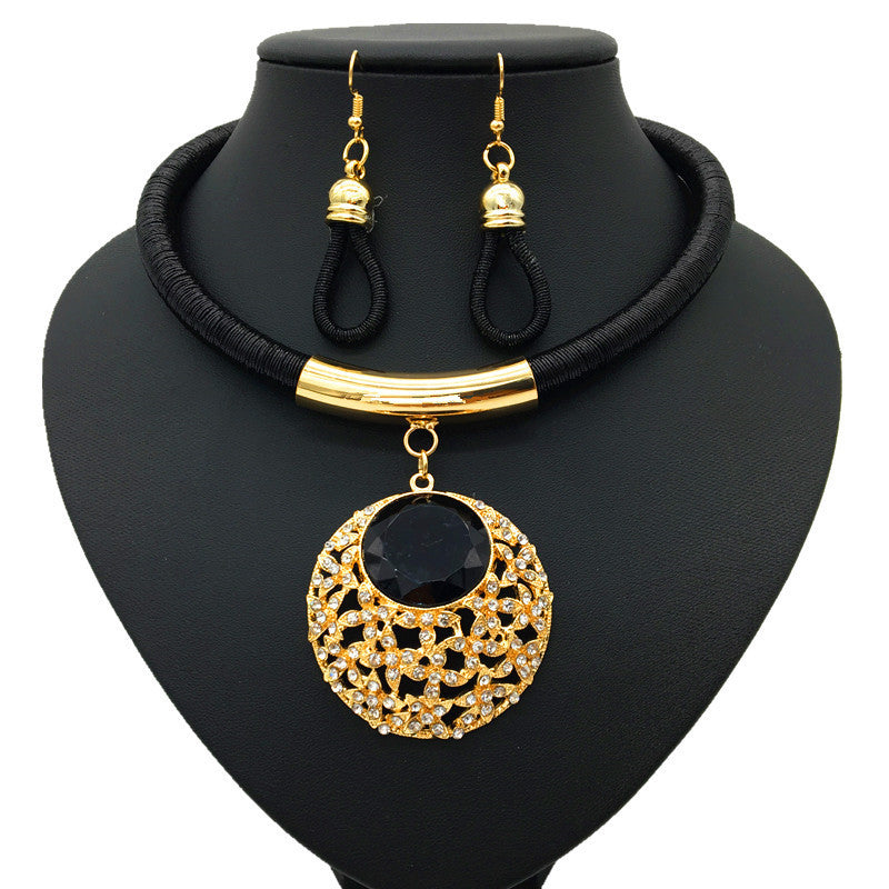 Savanna Rhythms Minimalist Gemstone Crystal Necklace Set