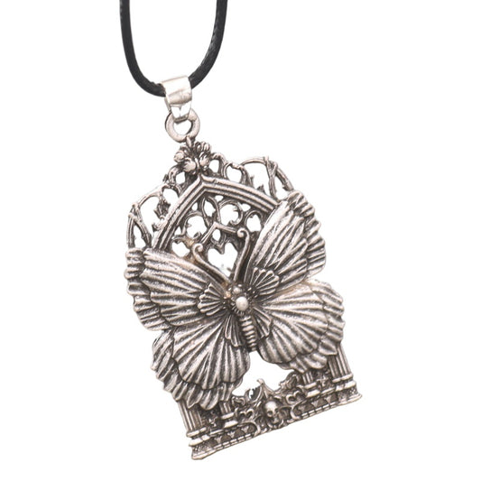 Planderful Butterfly Pendant Necklace Metal Unisex Trendy
