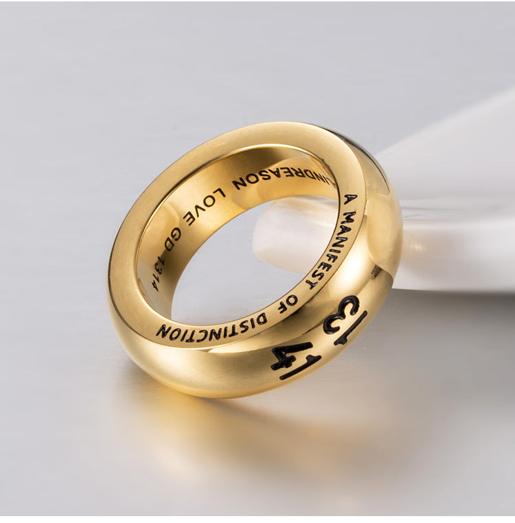Steel Ring – Minimalist Everyday Wear Accessory For Casual And Modern Style Trends Gift For Everyone
