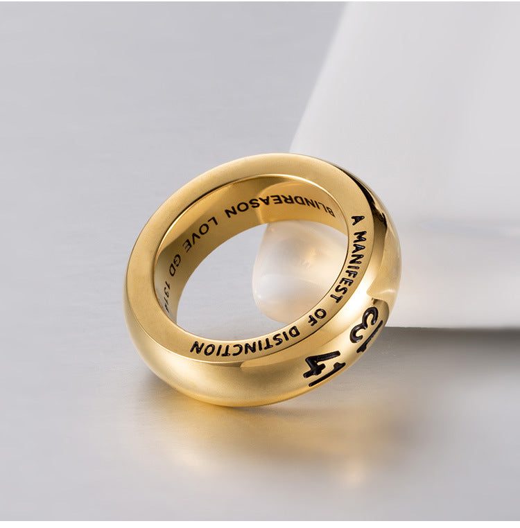 Korean Version of Trendy Men's Ring Accessories Manufacturer