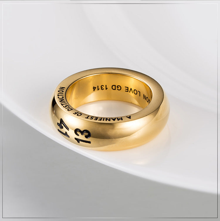 Korean Version of Trendy Men's Ring Accessories Manufacturer