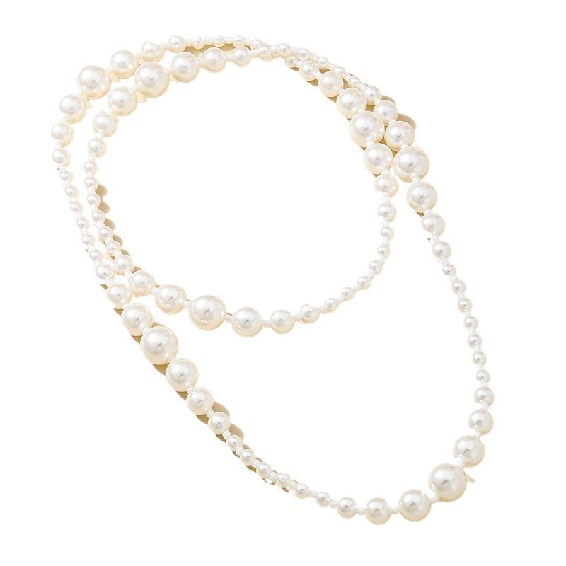 Planderful Vienna Verve Necklace – Elegant Double-Layer Pearl Design