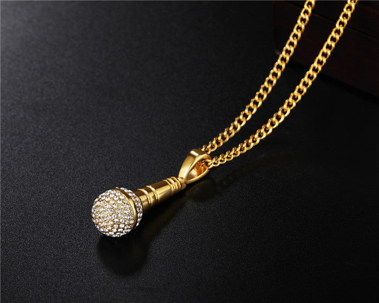Planderful Personalized Zircon Pendant Necklace For Unisex Durable Titanium Steel Jewelry Premium Gift