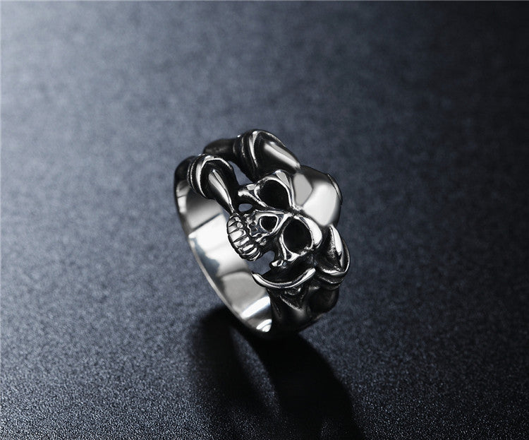 Titanium Steel Skull Ring