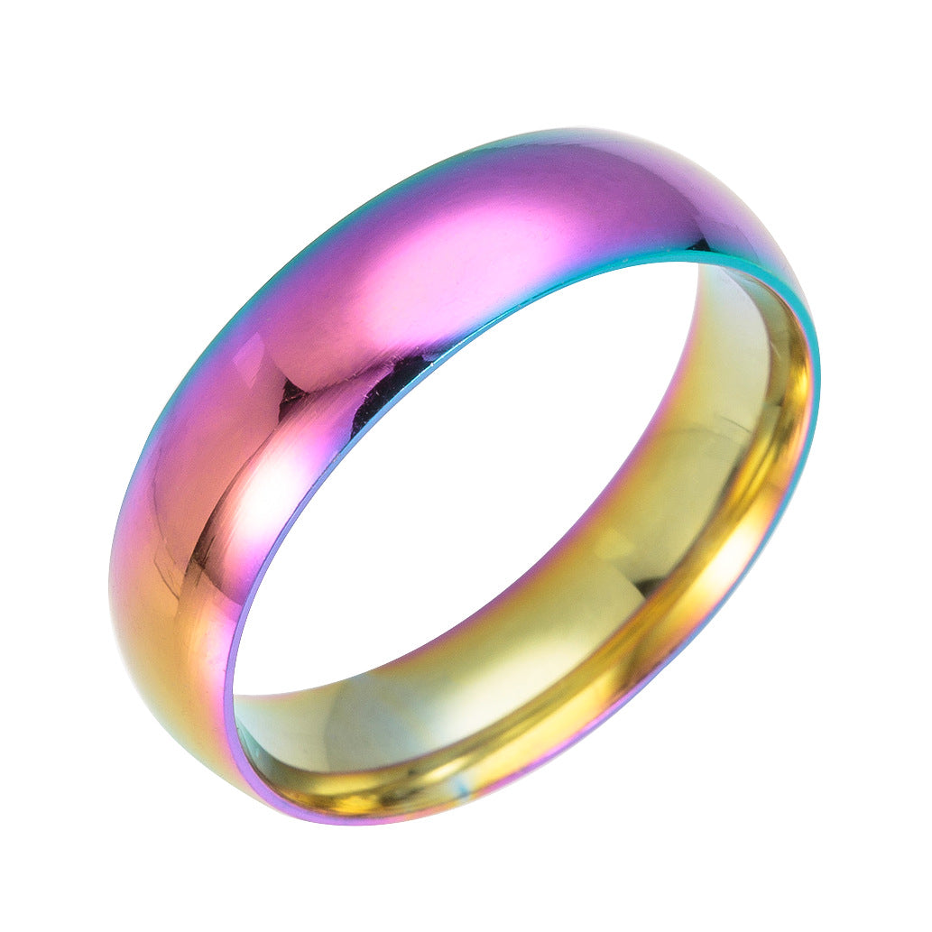 Stainless Steel Colorful Ring Planderful Everyday Genie Unisex Protection Statement Jewelry Size 6 To 13