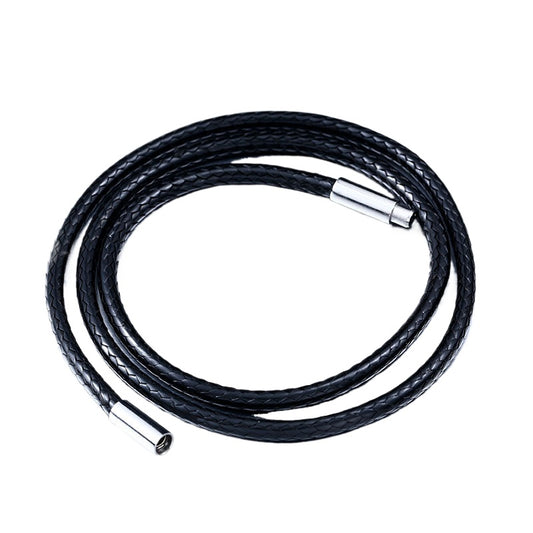Necklace Rope Crystal Pendant Rope Cotton Wax Rope – Titanium Steel Rice Buckle Pendant