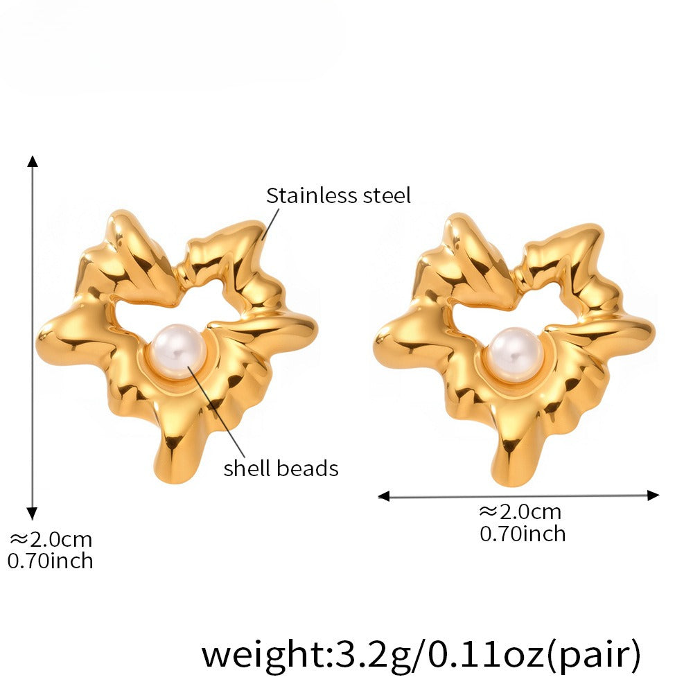 Planderful Pentagonal Stainless Steel Earrings For Women