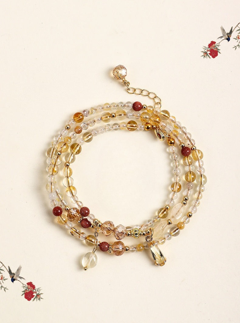 Citrine Beaded Bracelet