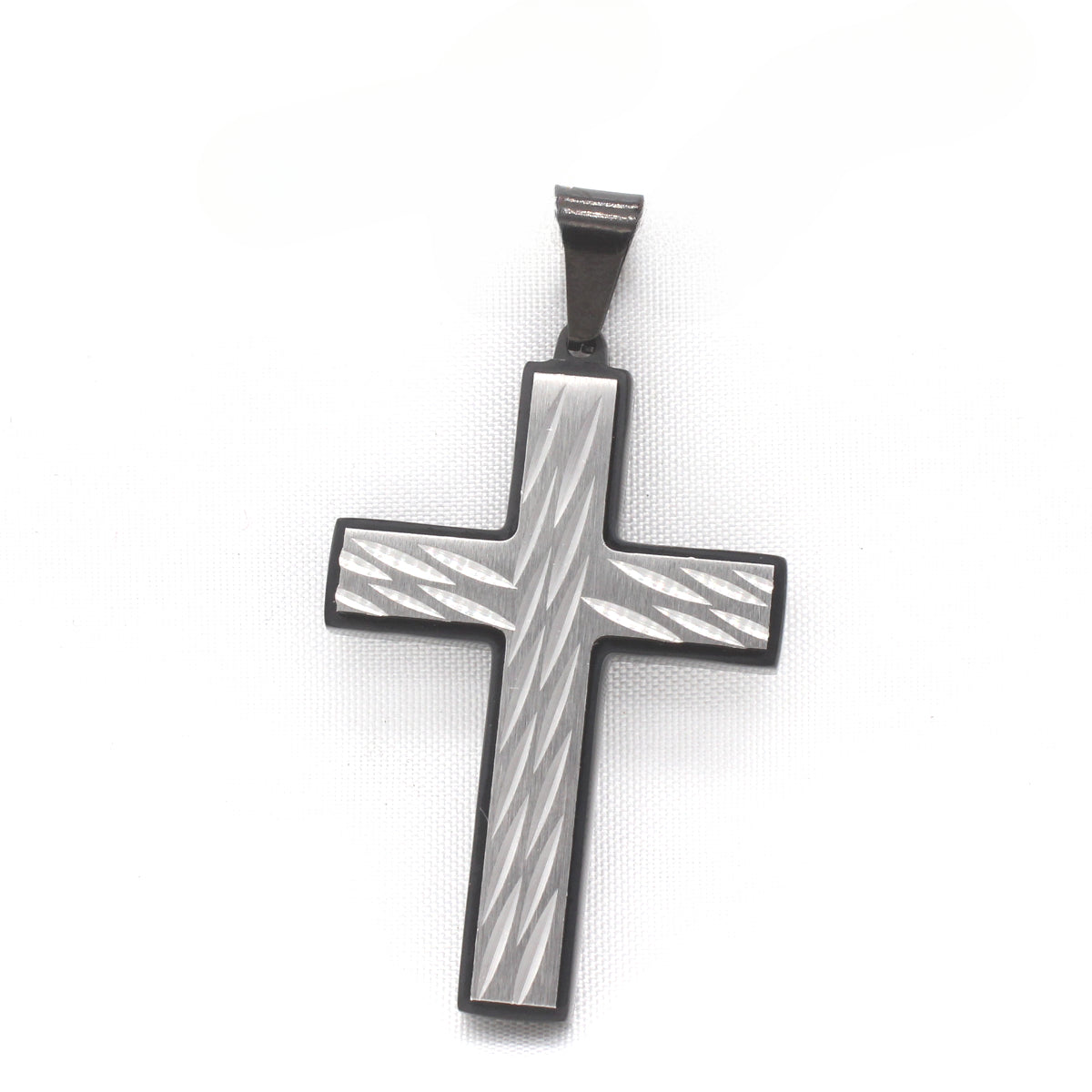 European-American Retro Men's Titanium Steel Cross Pendant - Wholesale Jewelry for Foreign Trade