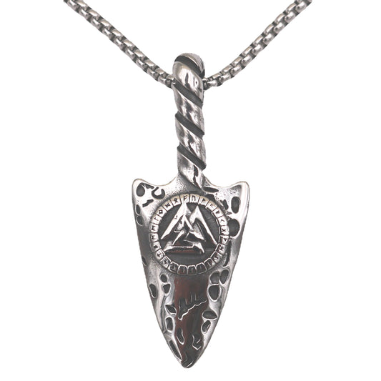 Viking Knot Rune Pendant Necklace for Men - European and American Jewelry from Norse Legacy