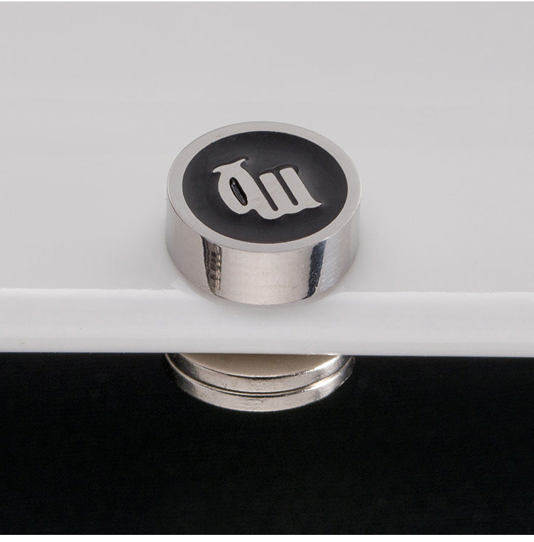 Titanium Steel Twelve Constellation Earrings for Men