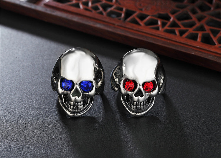 Titanium Steel Skull Ring