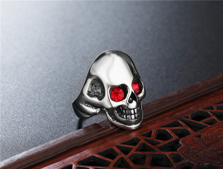 Titanium Steel Skull Ring