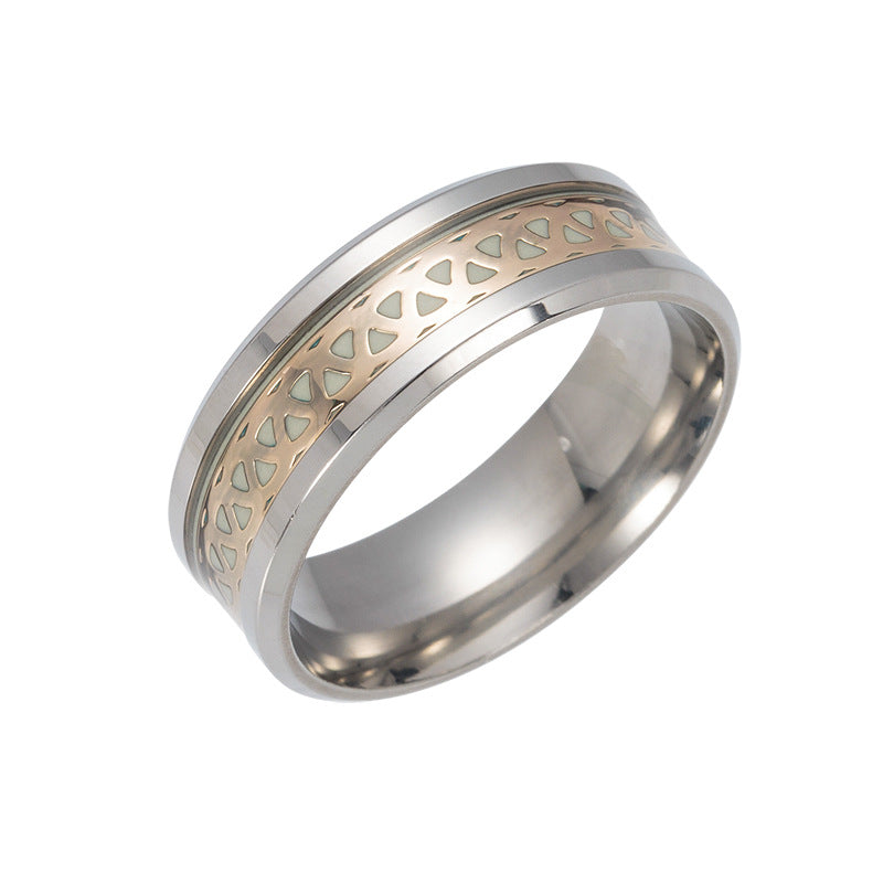 Luminous Nightglow Rings - Premium Steel Genie Ring Collection