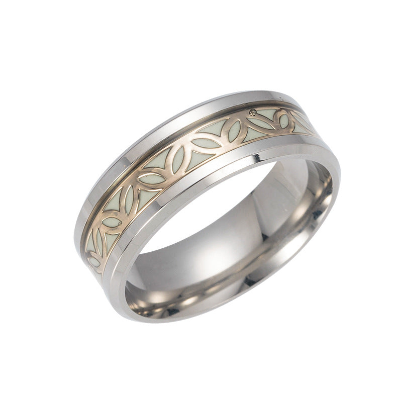 Luminous Nightglow Rings - Premium Steel Genie Ring Collection