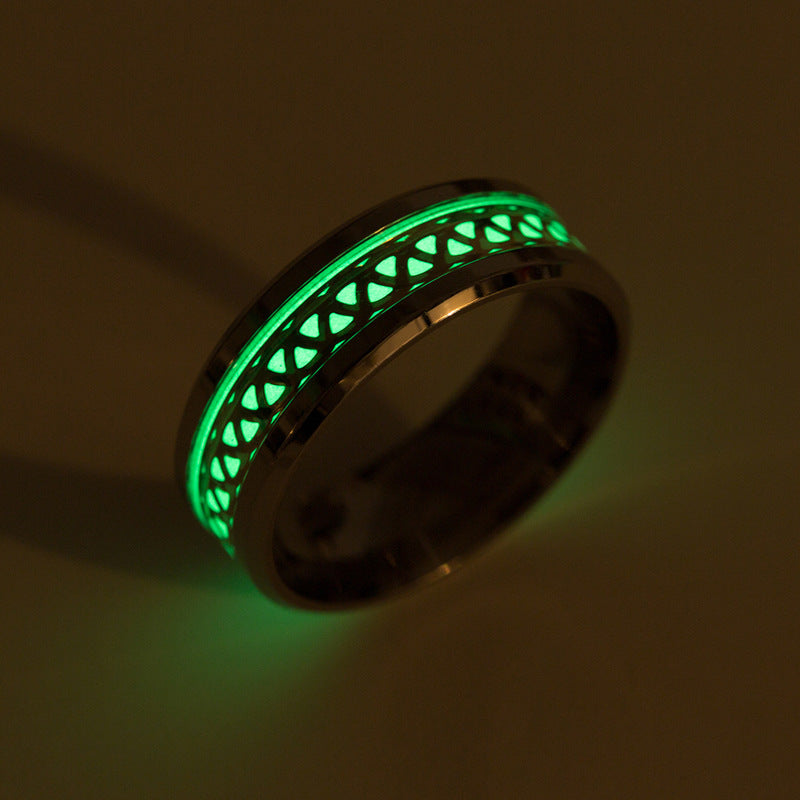 Luminous Nightglow Rings - Premium Steel Genie Ring Collection