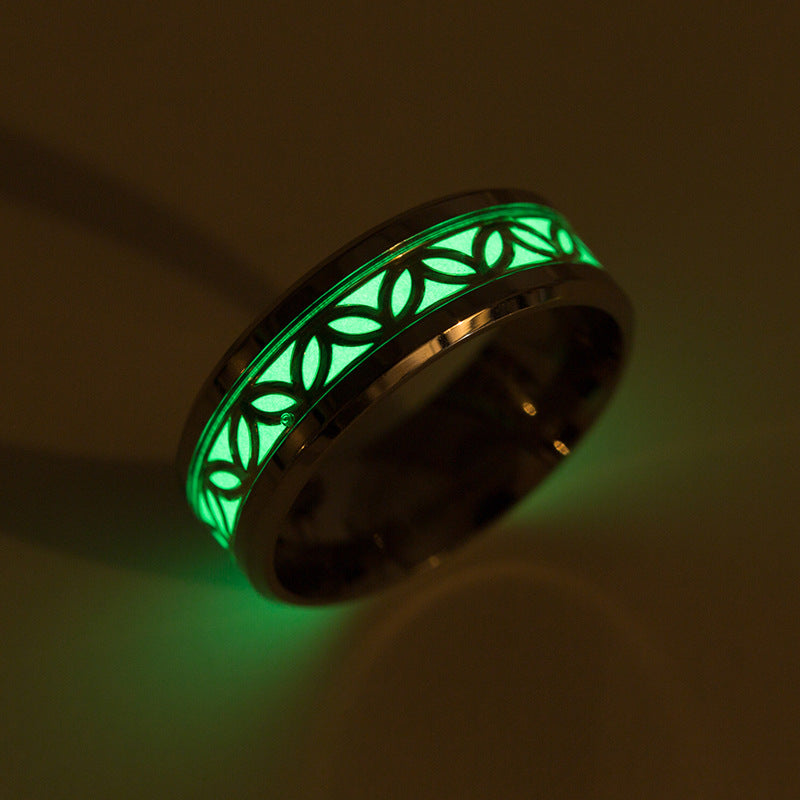 Luminous Nightglow Rings - Premium Steel Genie Ring Collection