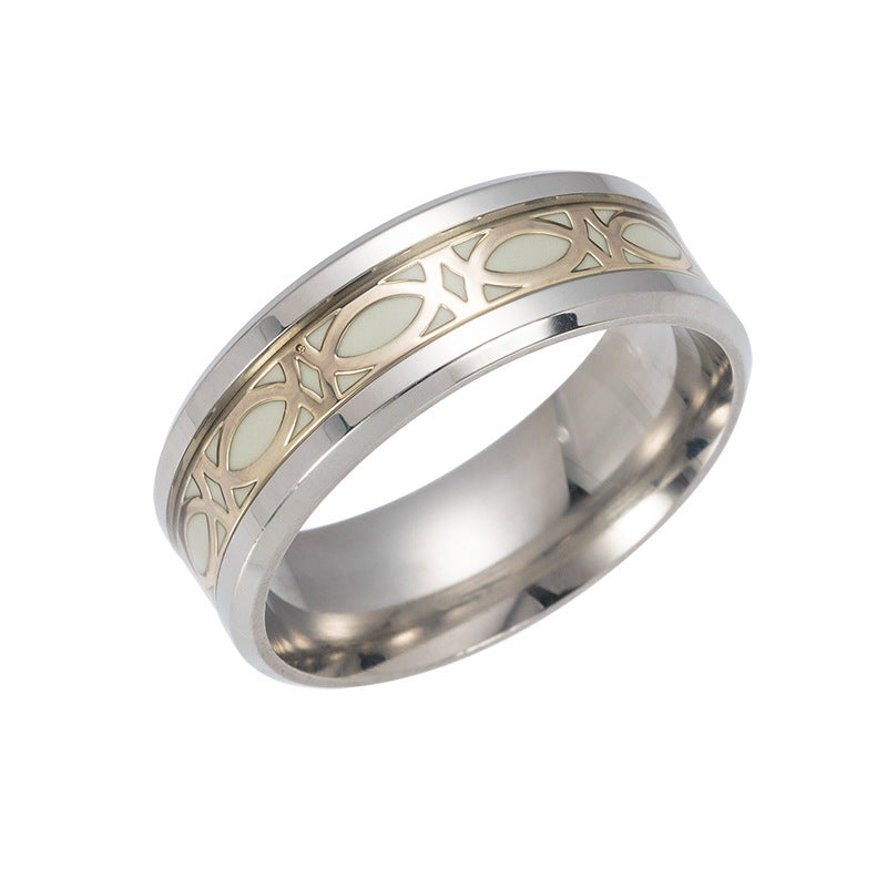 Luminous Nightglow Rings - Premium Steel Genie Ring Collection