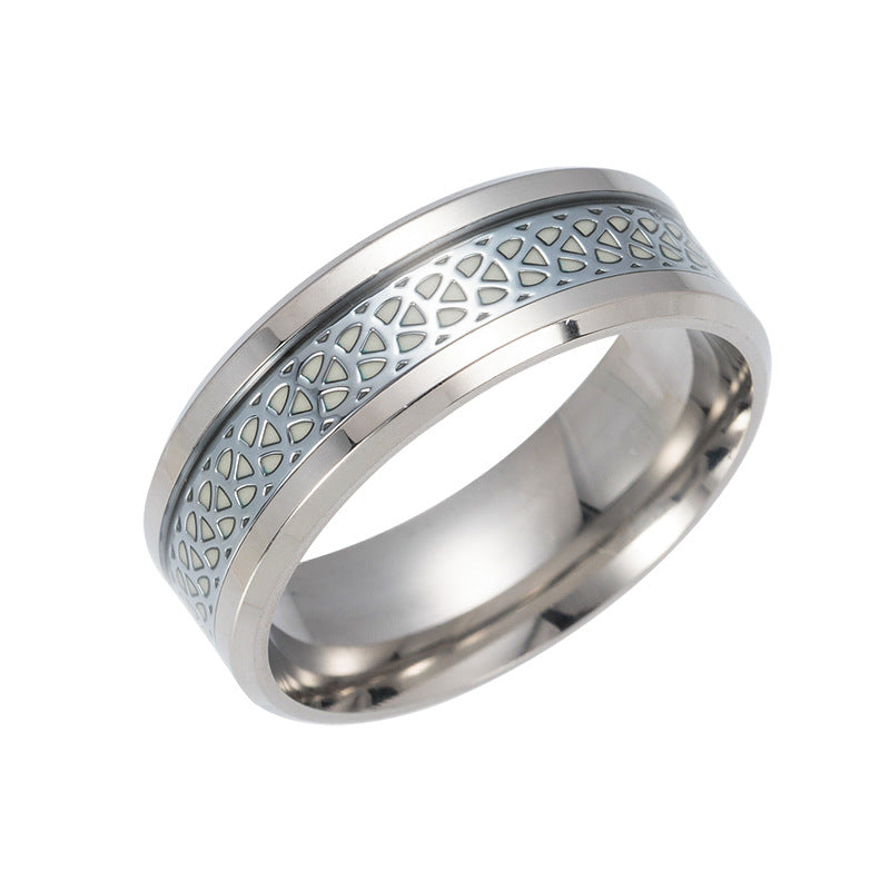 Luminous Nightglow Rings - Premium Steel Genie Ring Collection