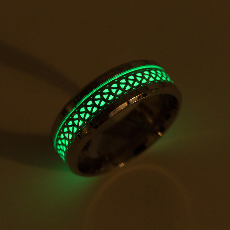Luminous Nightglow Rings - Premium Steel Genie Ring Collection