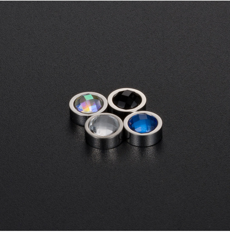 Korean Titanium Steel Magnet Stud Earrings for All Genders
