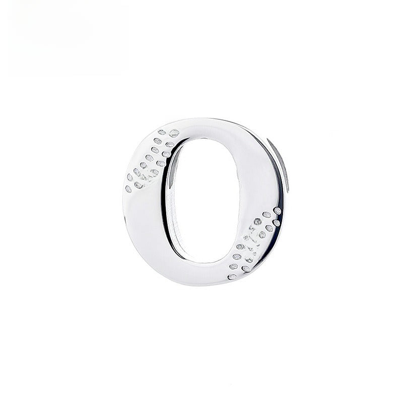 Glossy Letter Stainless Steel Pendant Necklace