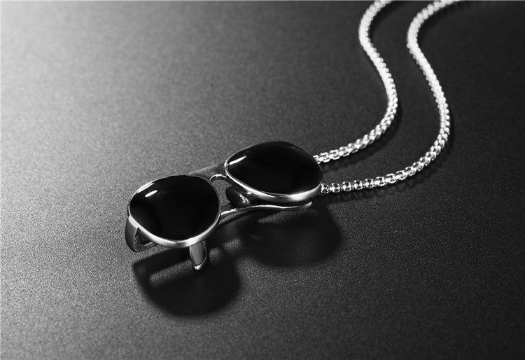 Planderful Steel Pendant Necklace Everyday Genie Unisex Accessory With Bold Protection Statement