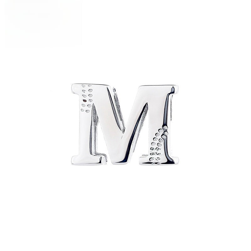 Glossy Letter Stainless Steel Pendant Necklace