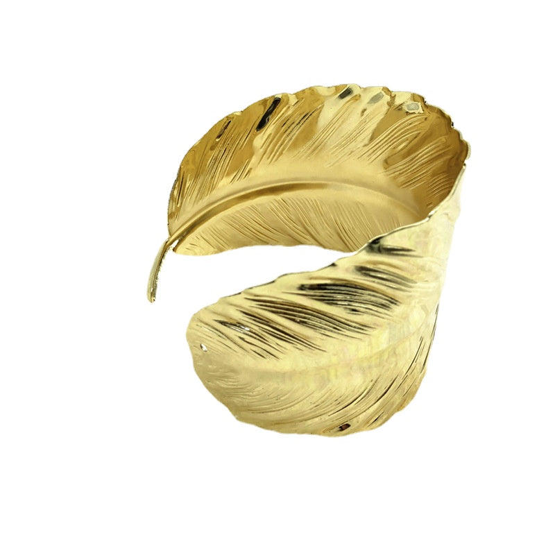Bold Leaf Arm Cuff Bracelet in Vienna Verve Collection