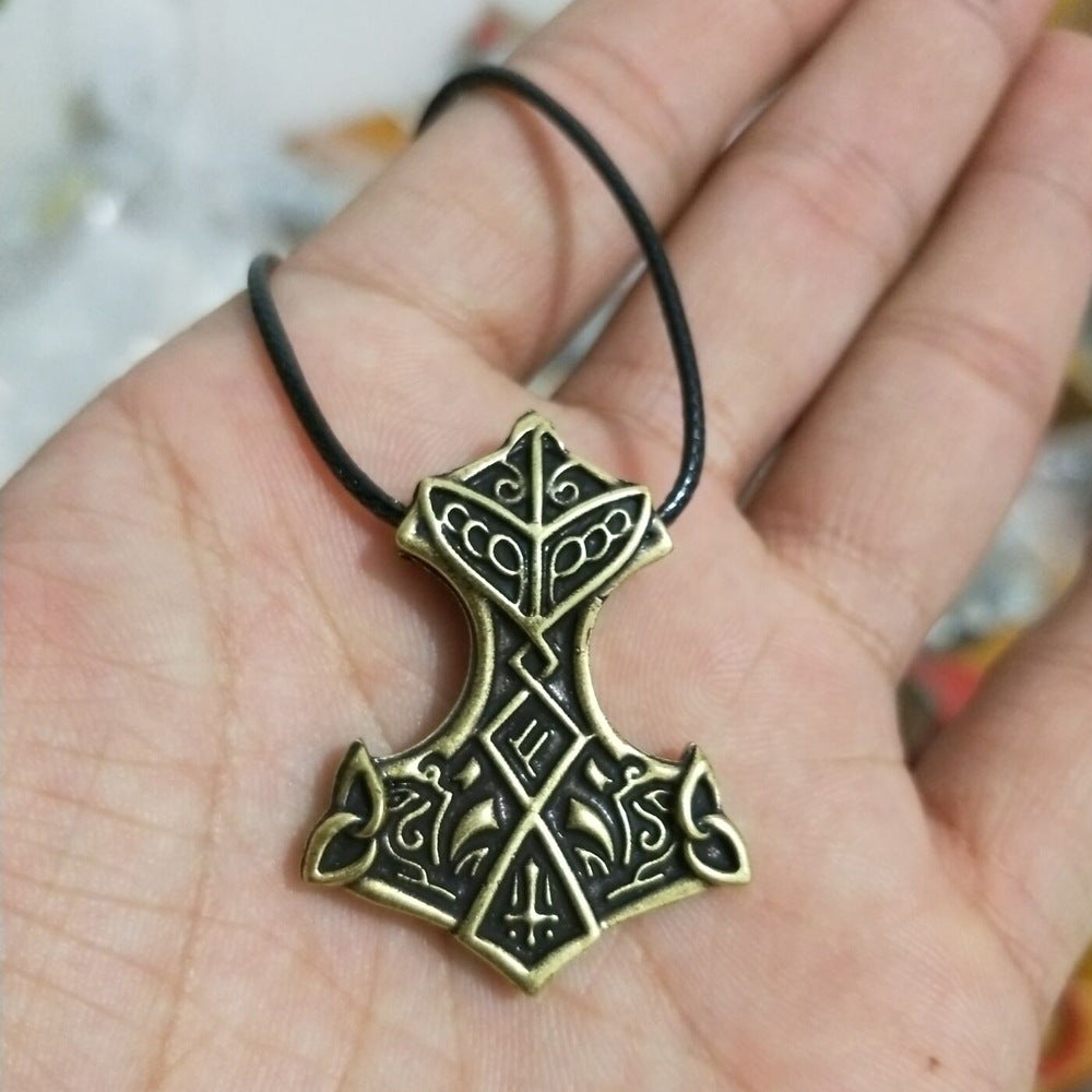 Norse Legacy Hammer Talisman Necklace for Men