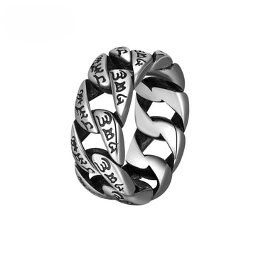 Steel Ring - Statement Punk Style For Men