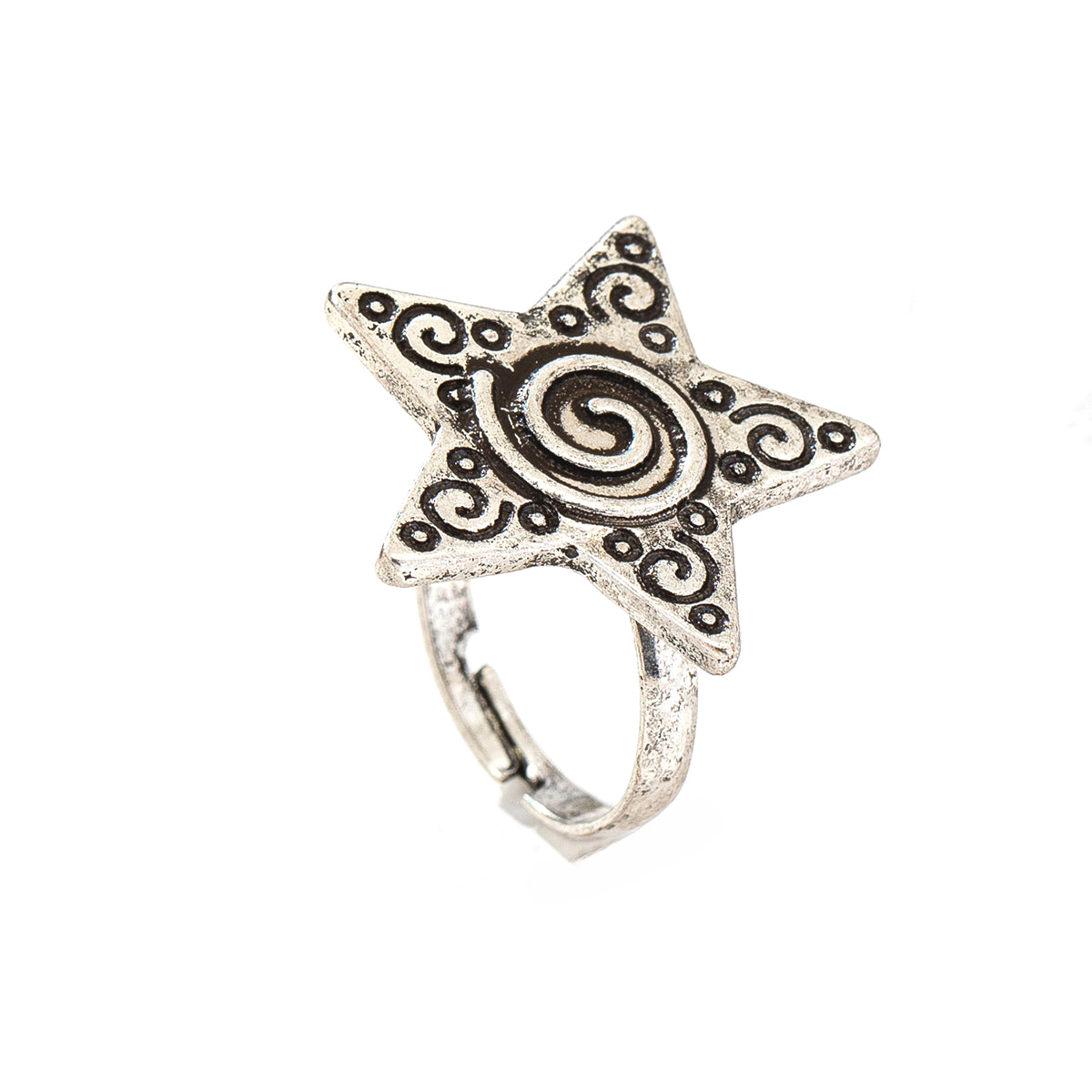 Retro American Independence Day Star Ring for Women