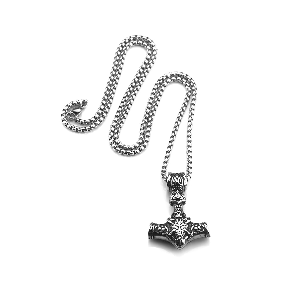 Nordic Vintage Stainless Steel Men's Viking Pendant Knot