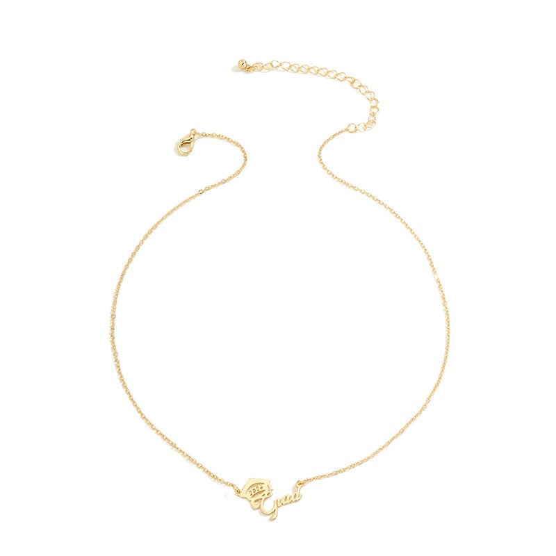 Digital Metal Pendant Necklace - Vienna Verve Collection