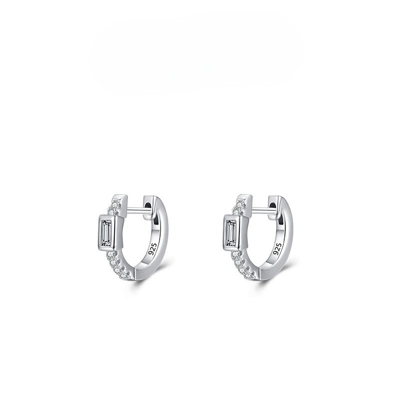 925 Sterling Silver Minimalist Hoop Earrings